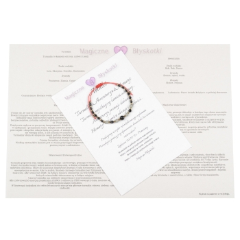 Bransoletka celebrytka czarny TURMALIN AWENTURYN HEMATYT ochrona szczęście